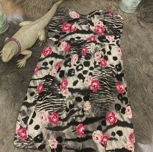 Leopard print and floral Rue21 dress